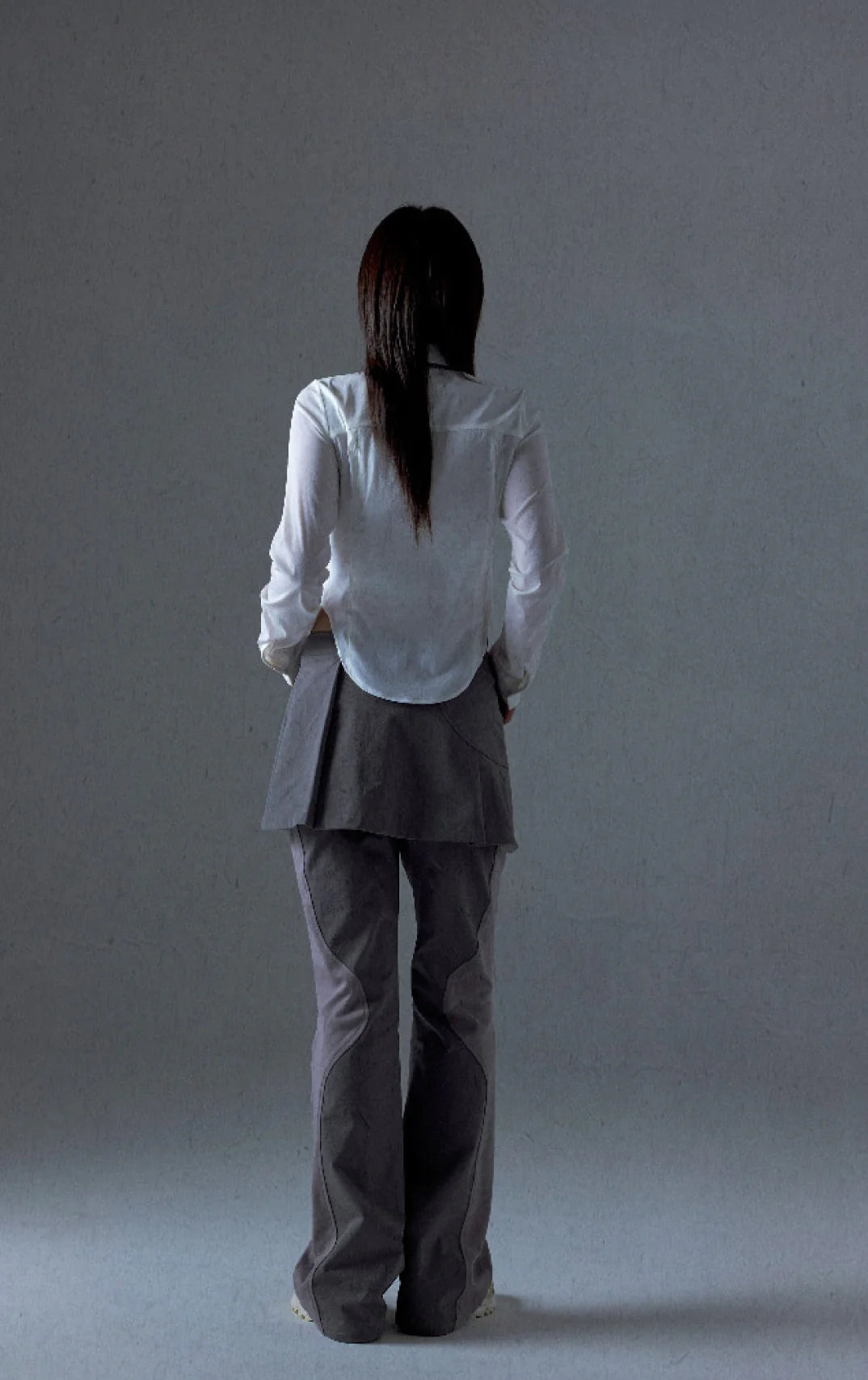 OJOS 2-WAY PLEATS SKIRT PANTS
