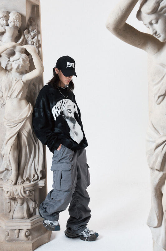 PADDING POCKET PANTS GREY