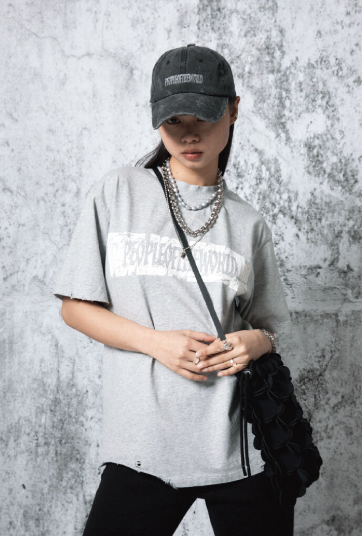 PEOPLE OF THE WORLD NEOPRENE FLOWER BUCKET BAG