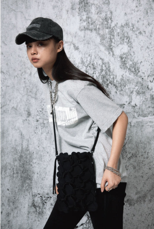 NEOPRENE FLOWER BUCKET BAG