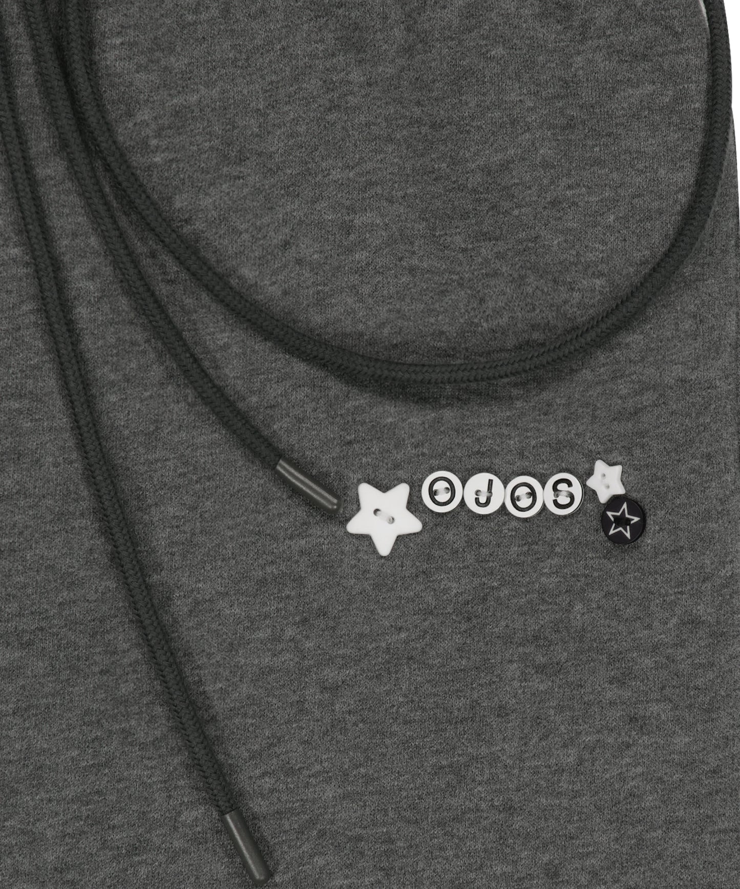 SIDE FUR TRIM SWEATPANTS - CHARCOAL