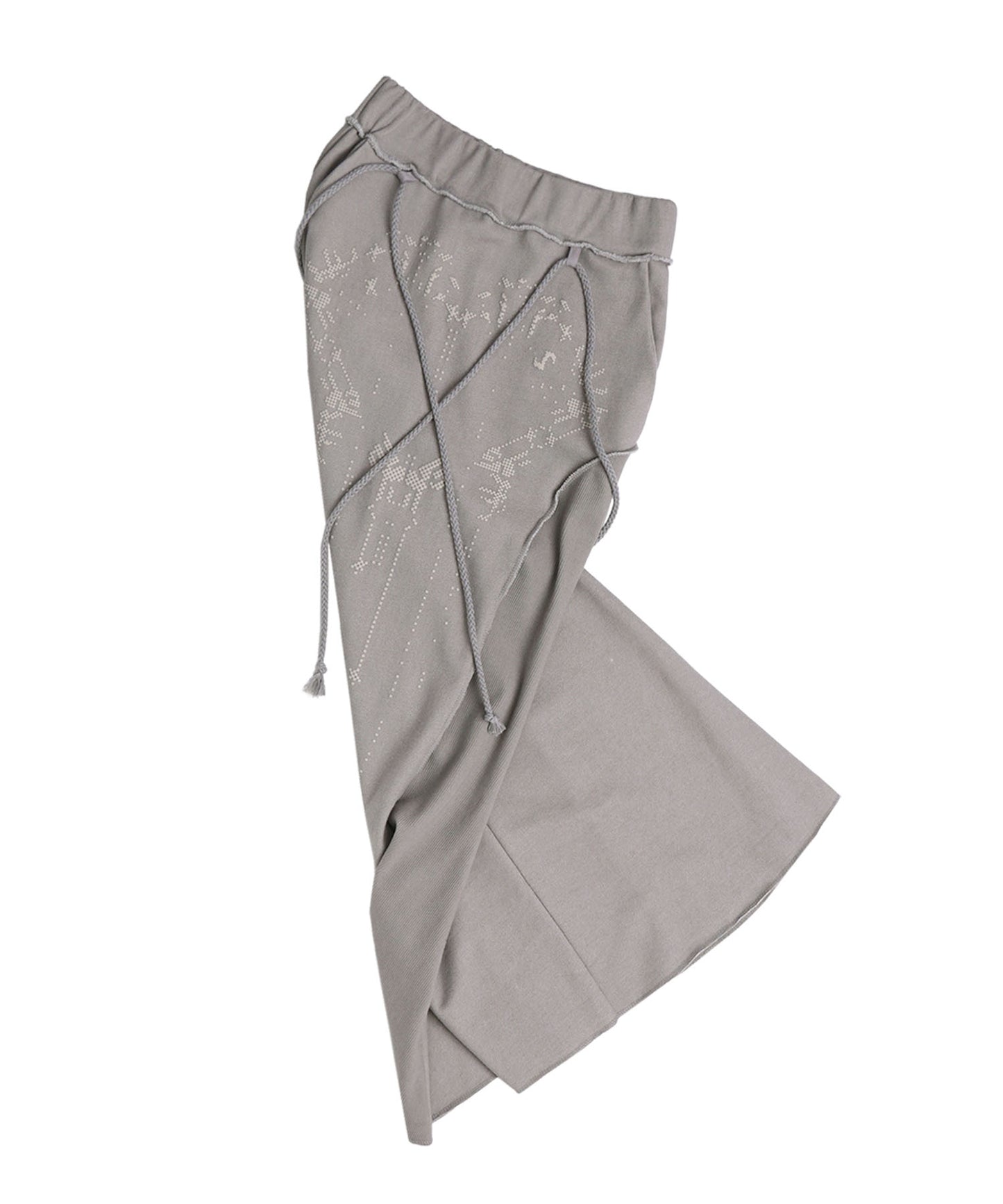 GRAPHIC MERMAID MAXI SKIRT GREY