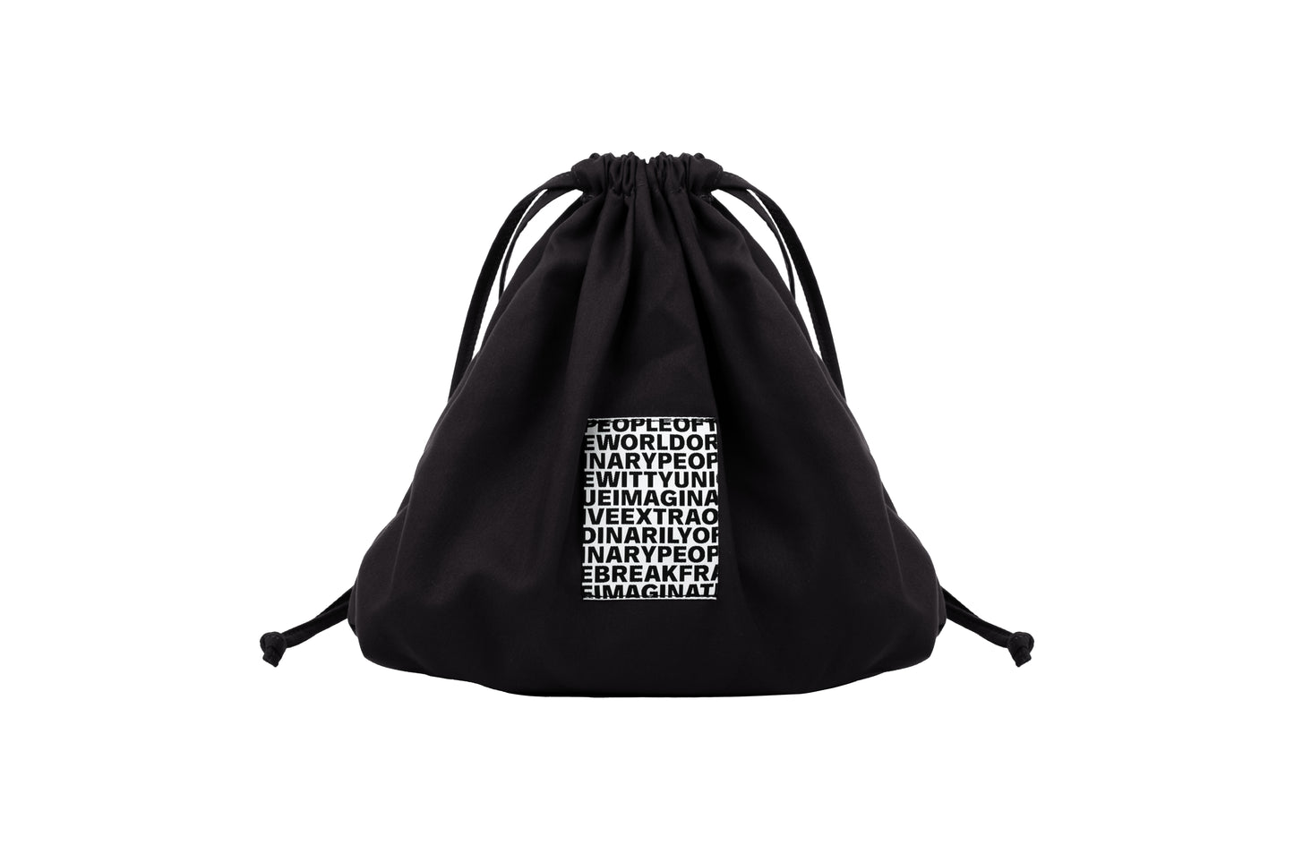 CLOUD RIBBON SHOULDER BAG BLACK