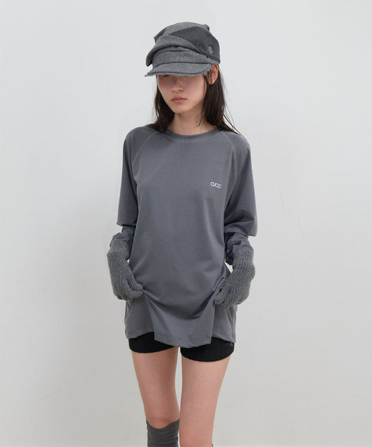 MESH BAND PUFF SLEEVE - CHARCOAL