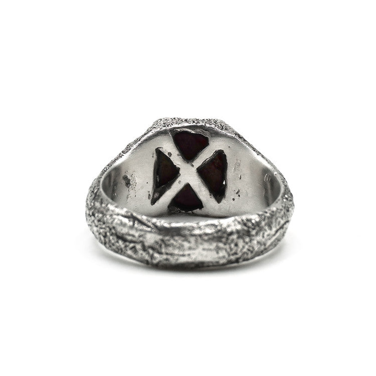 AGAFFEINE_STAR RUBY SIGNET RING