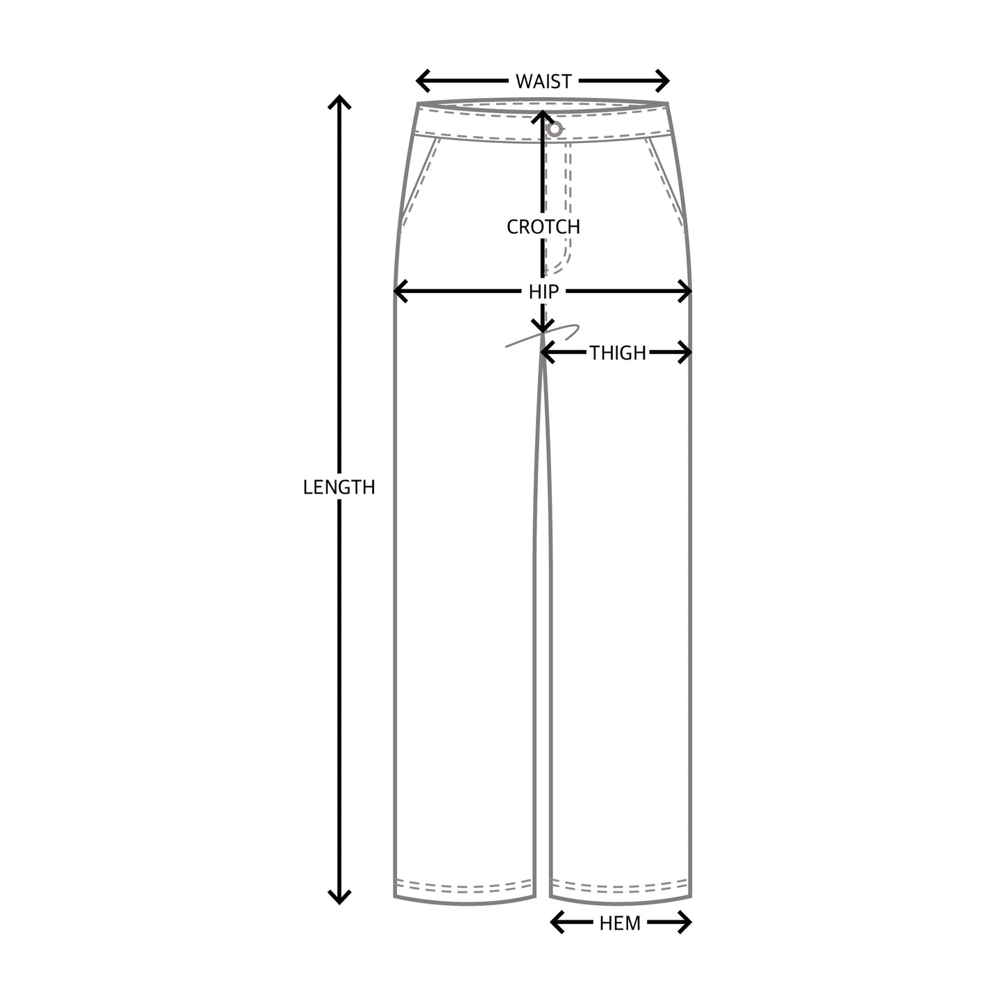 DUSTY COTTON CARGO PANTS WHITE