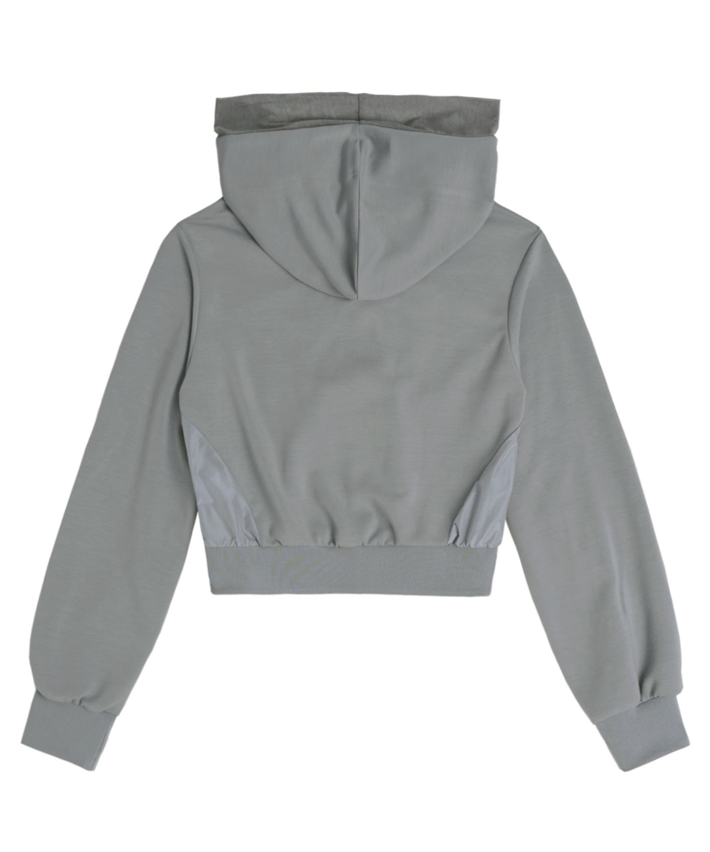 OJOS MUFFLER BOXER CROP HOODIE GREY