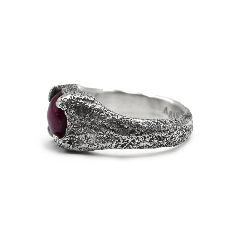 AGAFFEINE_STAR RUBY SIGNET RING