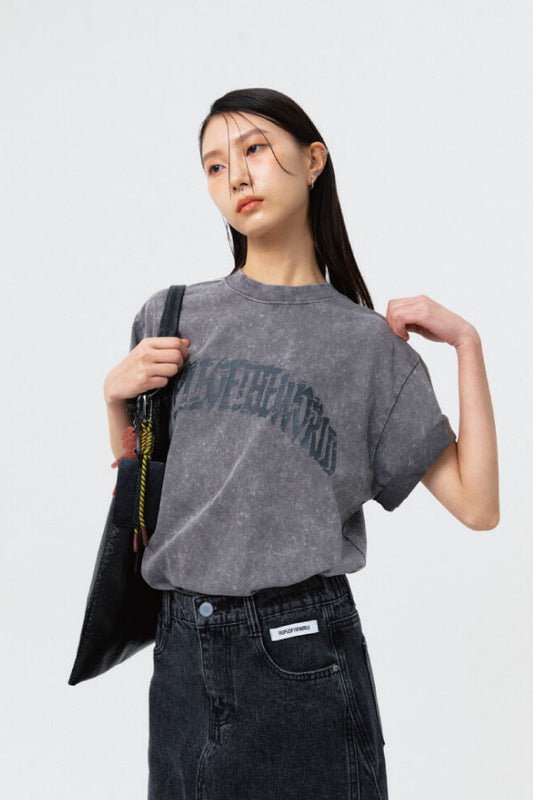 SIGNATURE OCEAN PIGMENT T-SHIRT GRAY