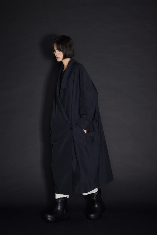RECYCLED NYLON OVERSIZED COAT