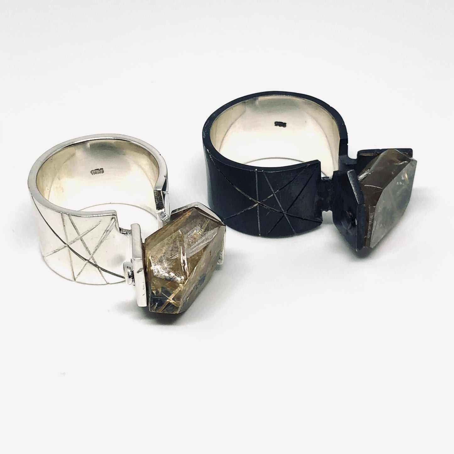 KHEPRI RING OXIDISED SILVER