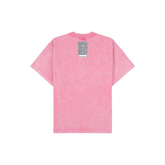 PEOPLE OF THE WORLD SIGNATURE OCEAN PIGMENT T-SHIRT PINK