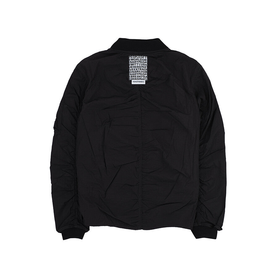 PEOPLE OF THE WORLD AIR SHIRRING JUMPER BLACK