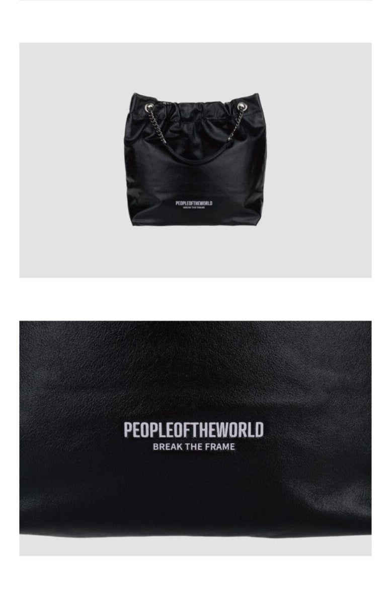 MELLOW CHAIN SHOULDER BAG BLACK