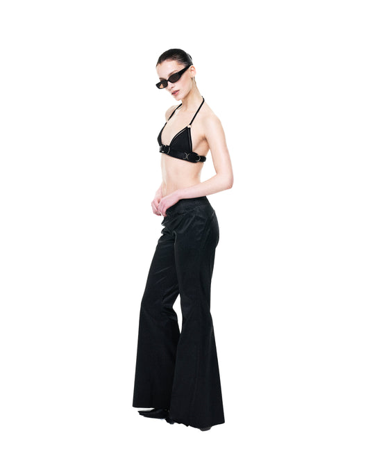 MATALLIC FLARED TROUSERS