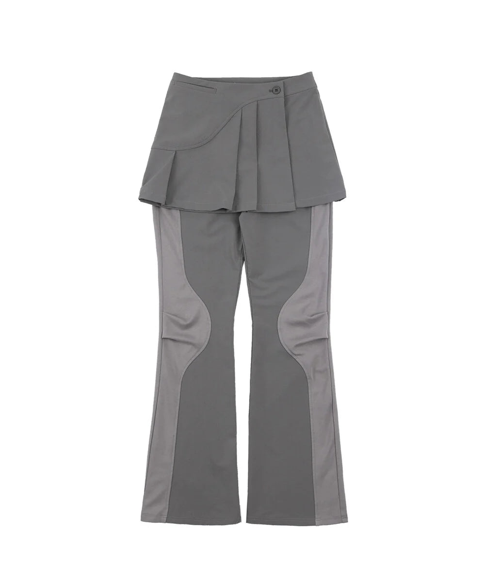 OJOS 2-WAY PLEATS SKIRT PANTS