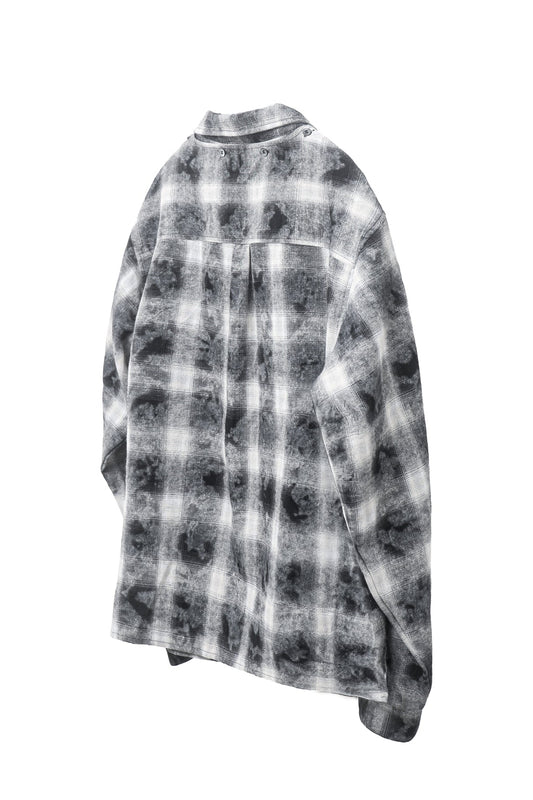 DUAL-CHECK SHIRT FADE BLACK