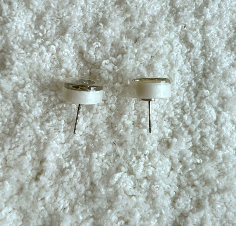 CHANEL NEUTRAL ROUND EARRING