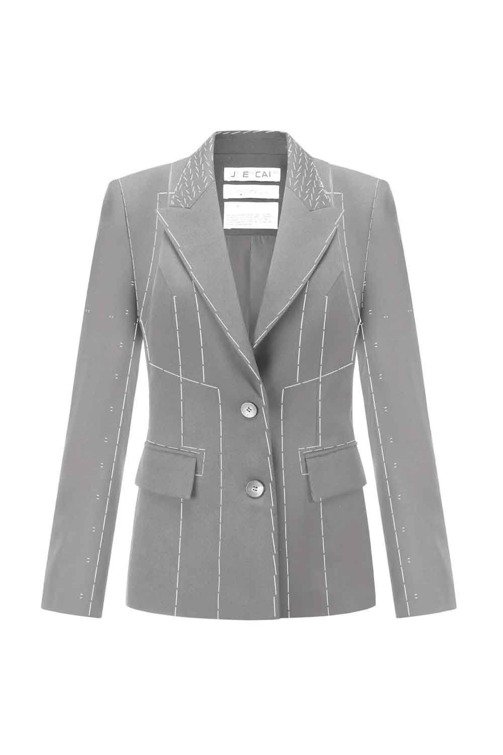 DETECHABLE STITCH PRINTED JACKET