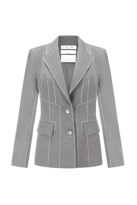 DETECHABLE STITCH PRINTED JACKET