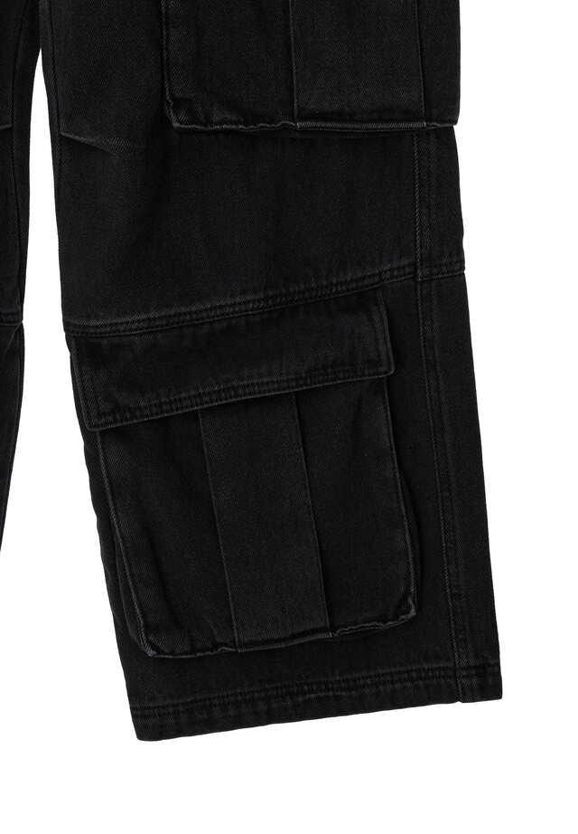 UTILITY CARGO WASHED DENIM PANTS (VERSION 2)