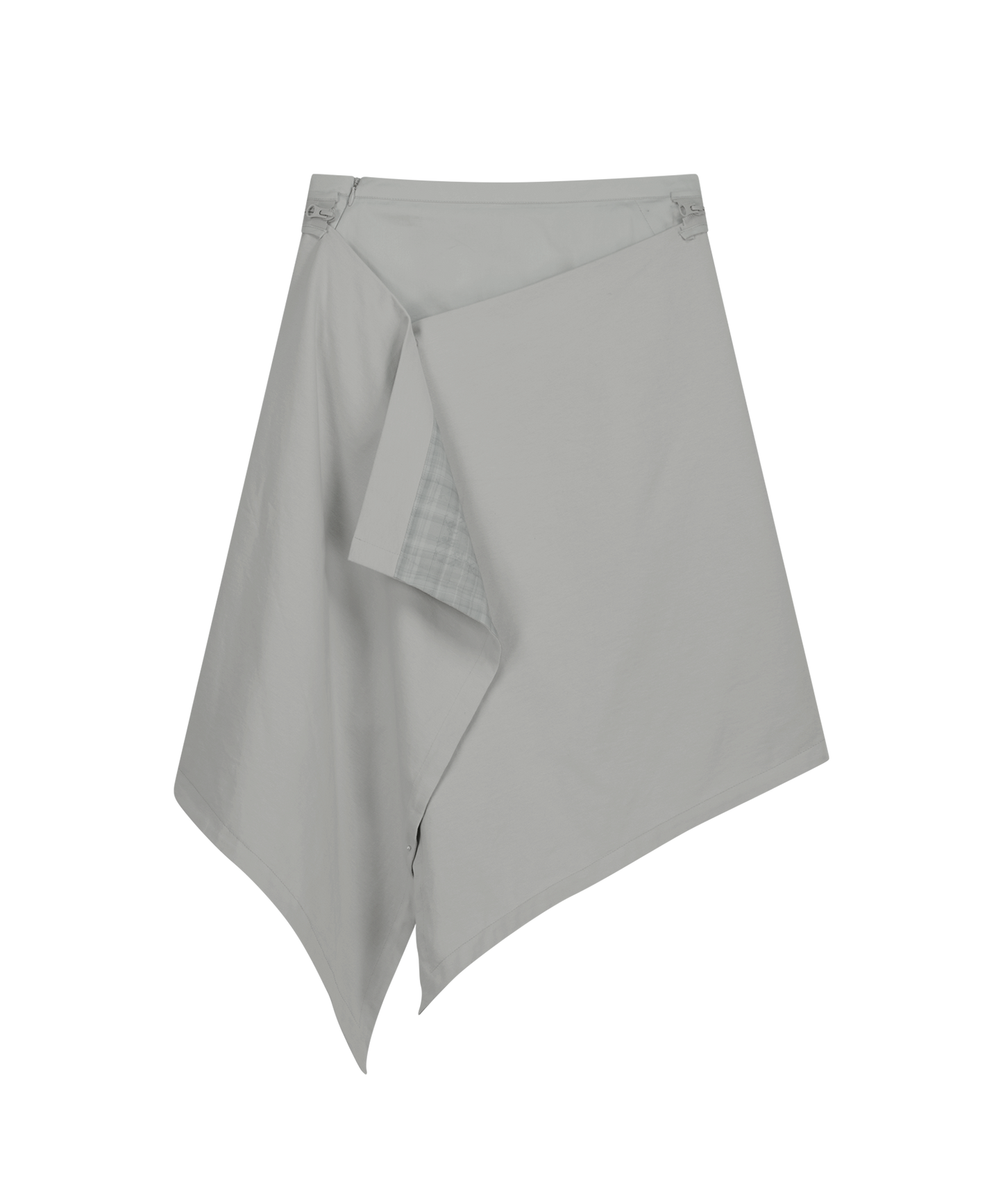 OJOS MULTI-PANEL PLEATS SKIRT WARM GREY