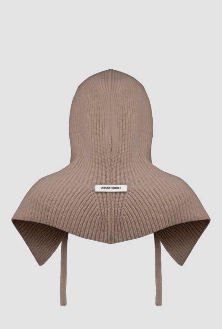 PEOPLE OF THE WORLD PURE CASHMERE 100 BALACLAVA BEIGE