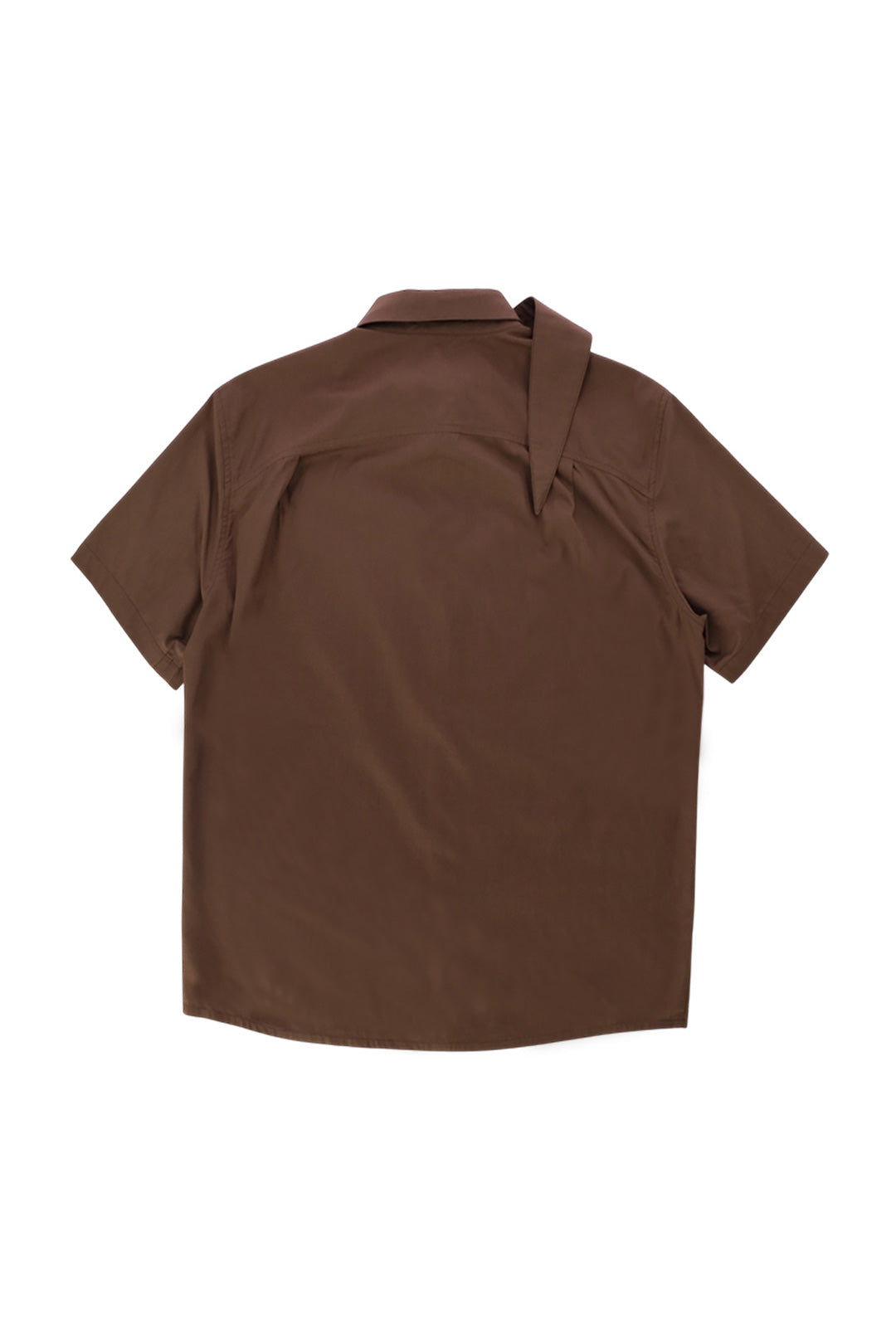 TAIL COLLAR SHIRT_VER BALANCE(BROWN)