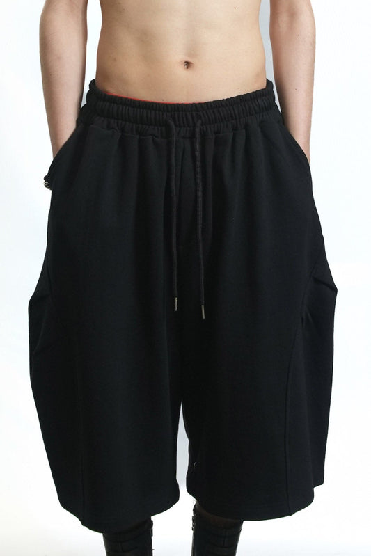 75-RC TUCKED CURVE SHORTS BLACK