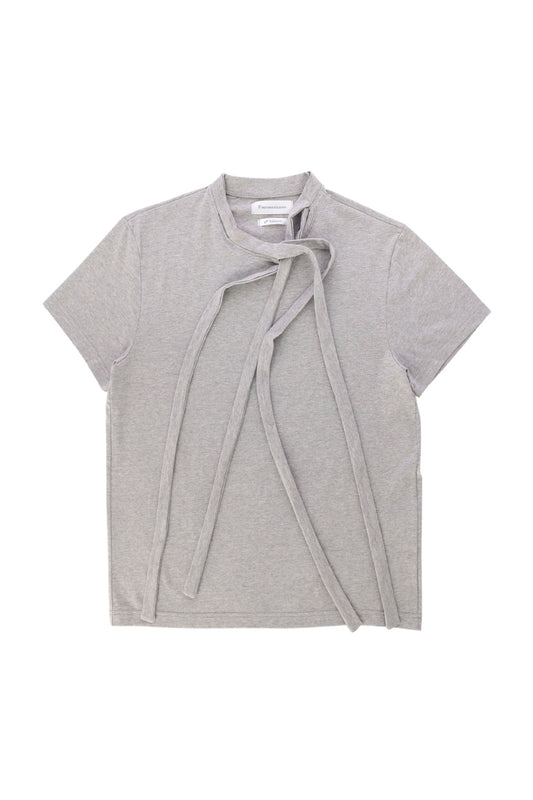 DOUBLE COLLAR T-SHIRT_VER IMBALANCE(GRAY)