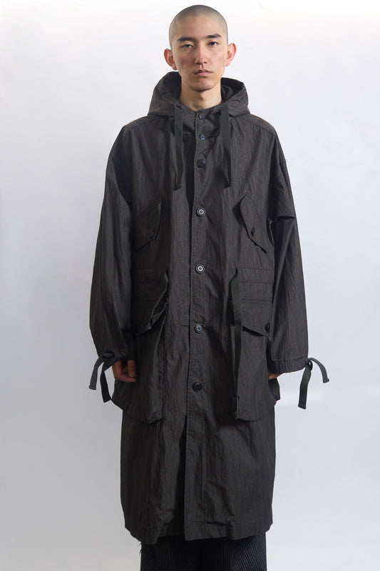 75-RC ROUGH SHELL COAT DUST CHARCOAL