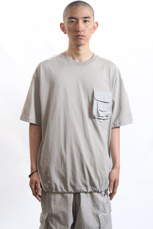 75-RC UTILITY STRING TEE  LIGHT GREY