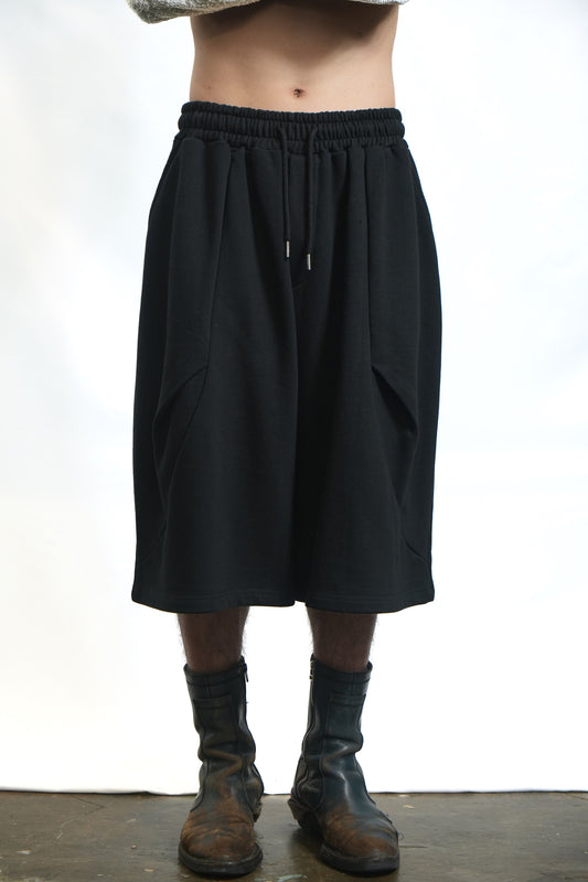 75-RC  STRUCTURED SHORTS BLACK