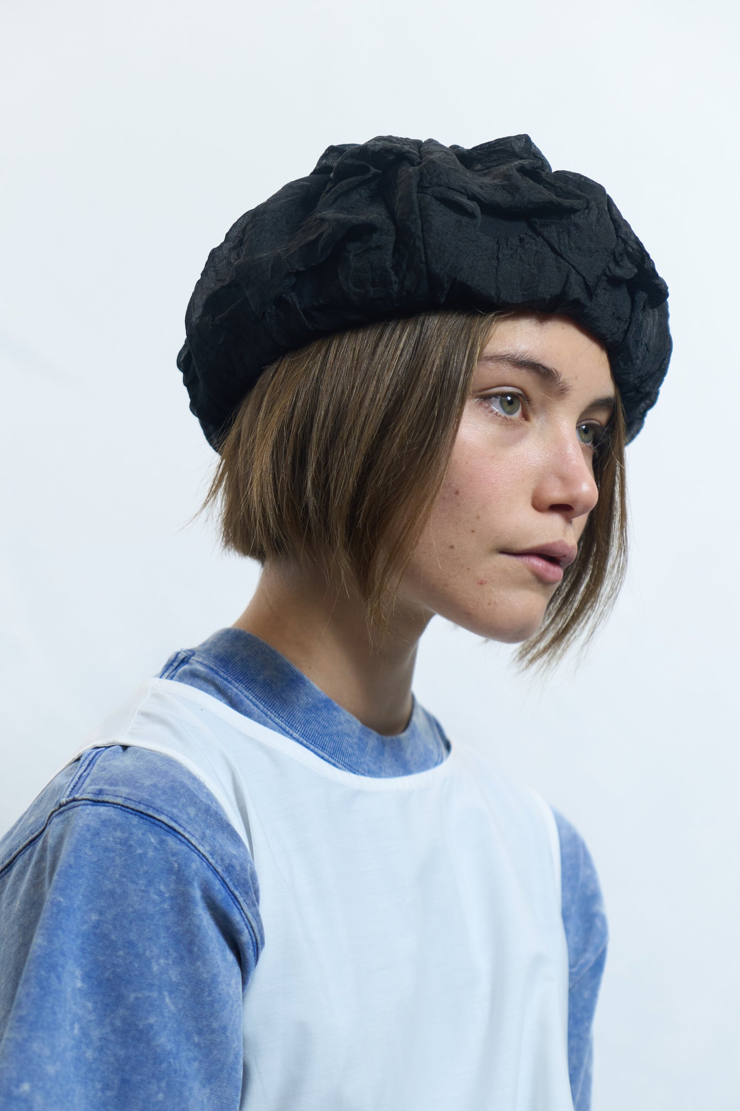 CRINKLED BALLOON BERET