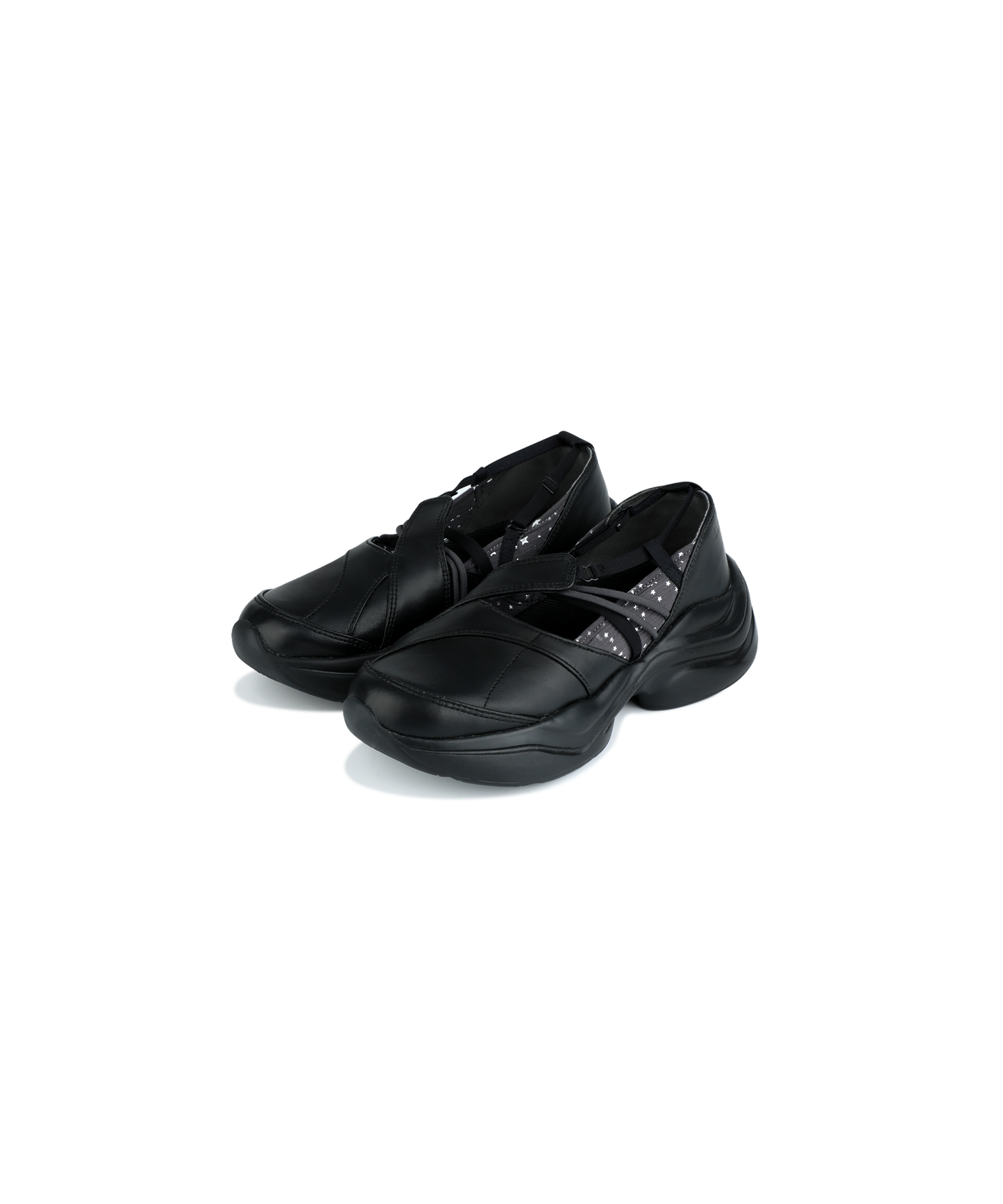 OJOS STRAP TOE SNEAKERS BLACK