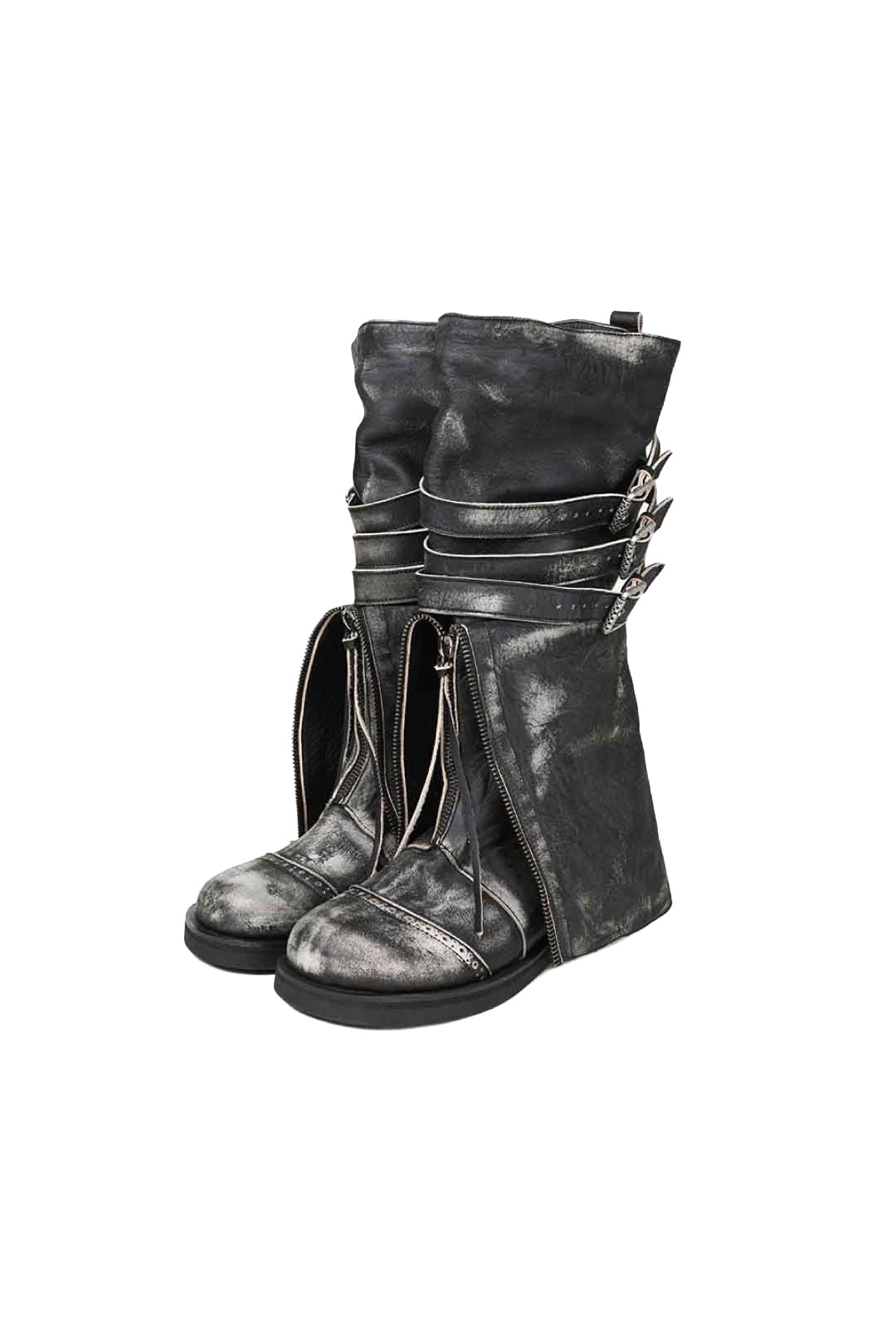 ROA FOLD BOOTS / BLACK BEIGE