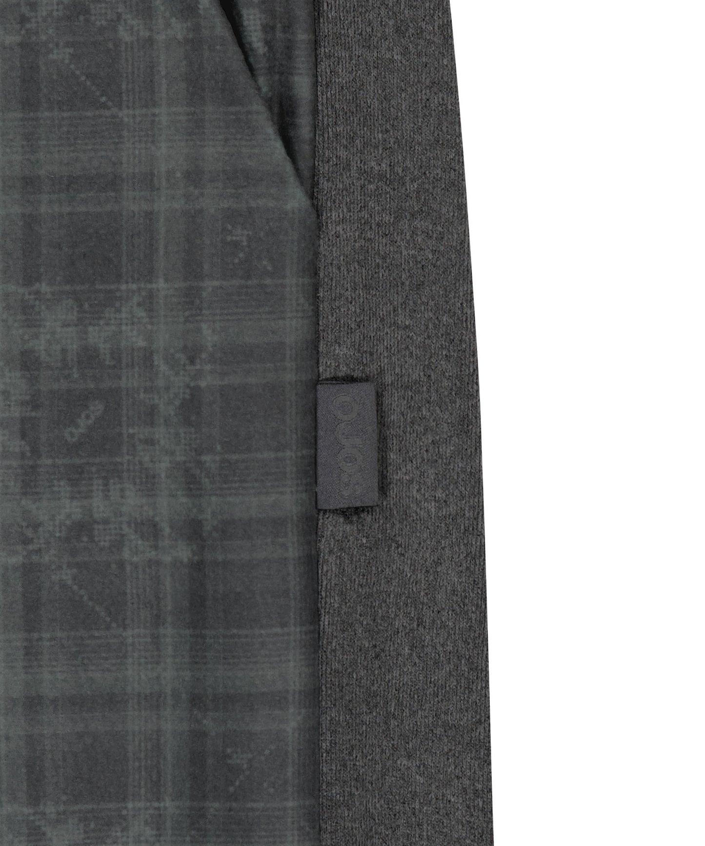 CHECK SLEEP JERSEY PANTS - CHARCOAL