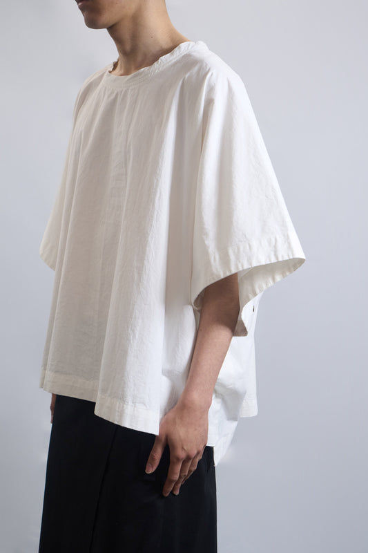 75-RC SQUARE PONCHO TOP WHITE