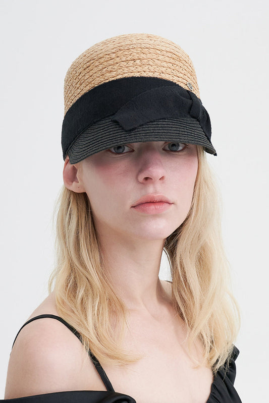 BROWN HAT JANE STRAW CAP