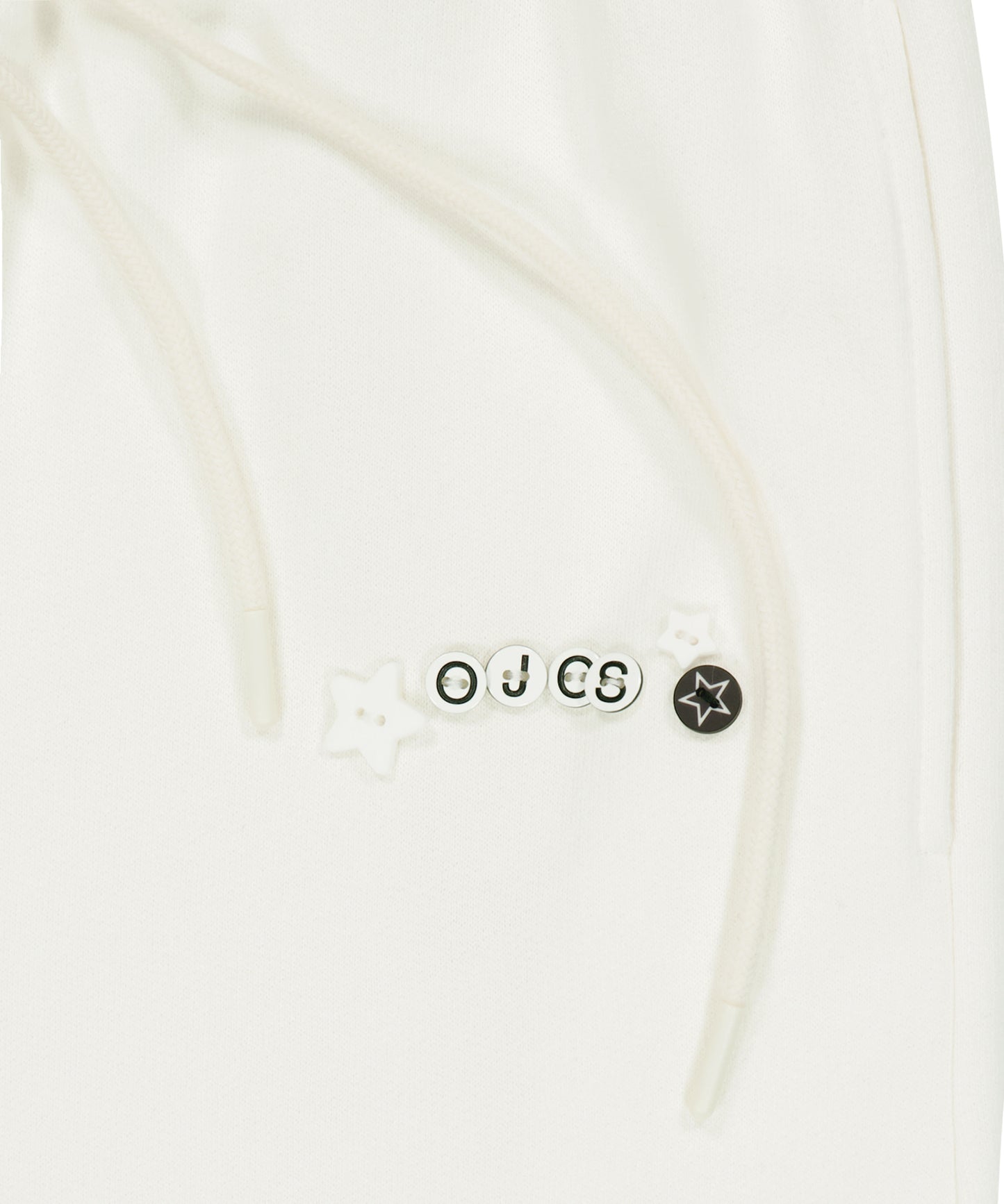 SIDE FUR TRIM SWEATPANTS - IVORY