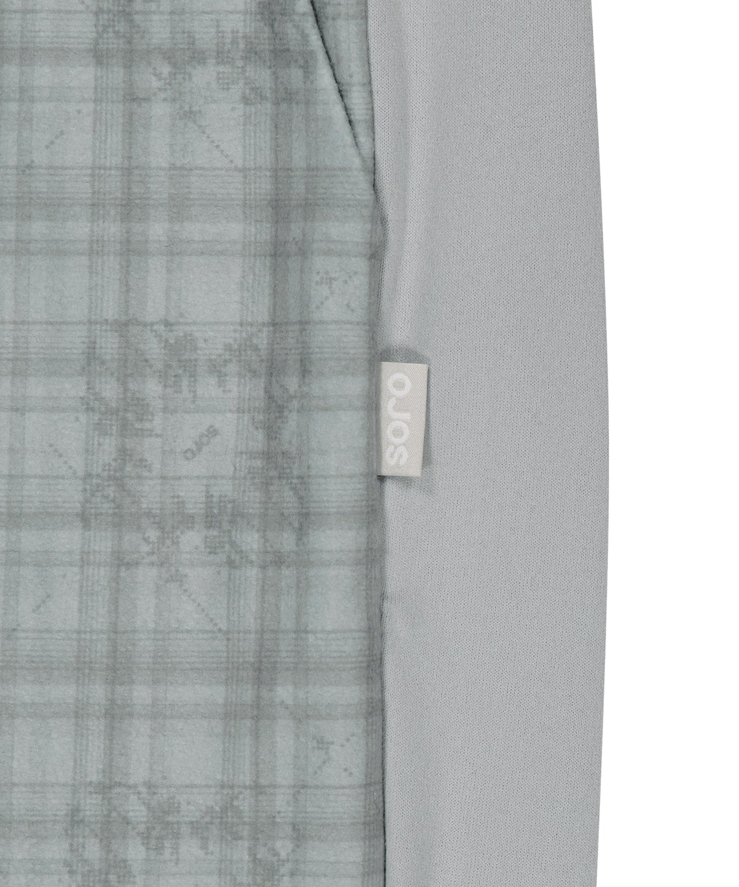 CHECK SLEEP JERSEY PANTS - GREY