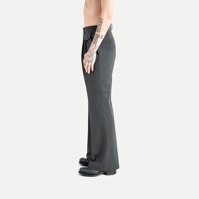 25 NEW YOUTH FLARED TROUSERS - GREY