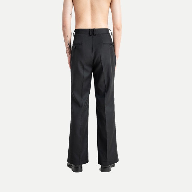 25 NEW YOUTH FLARED TROUSERS - BLACK