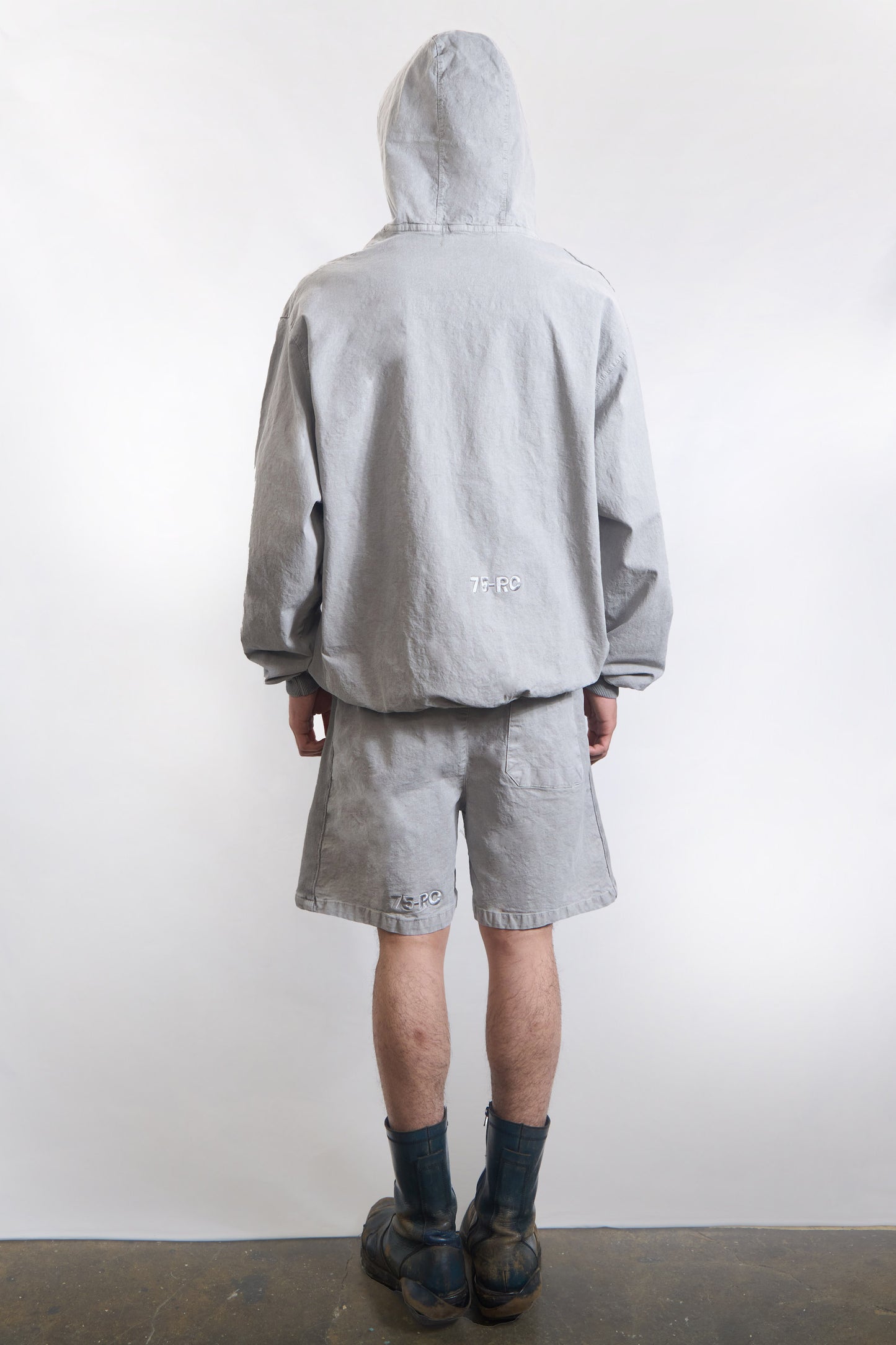 75-RC GARMENT DYED SHORTS WASHED STONE