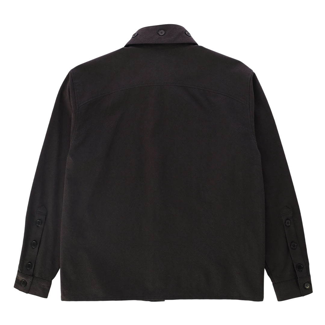 LAYERED COLLARS SHIRTS_VER IMBALANCE(BLACK)