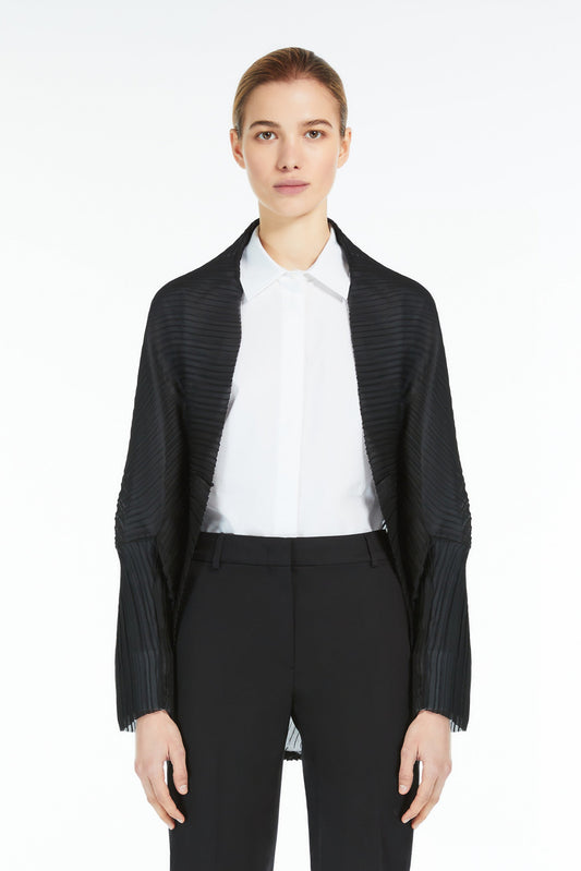 MAXMARA PLISSÉ-PLEATED SHRUG