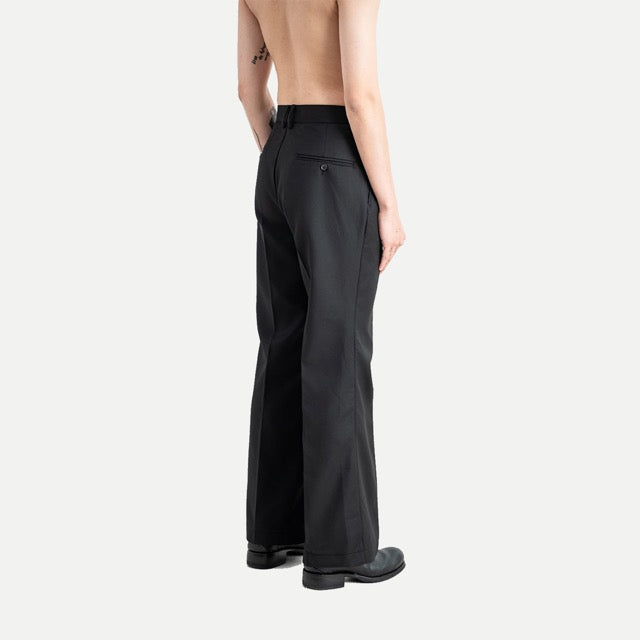 25 NEW YOUTH FLARED TROUSERS - BLACK