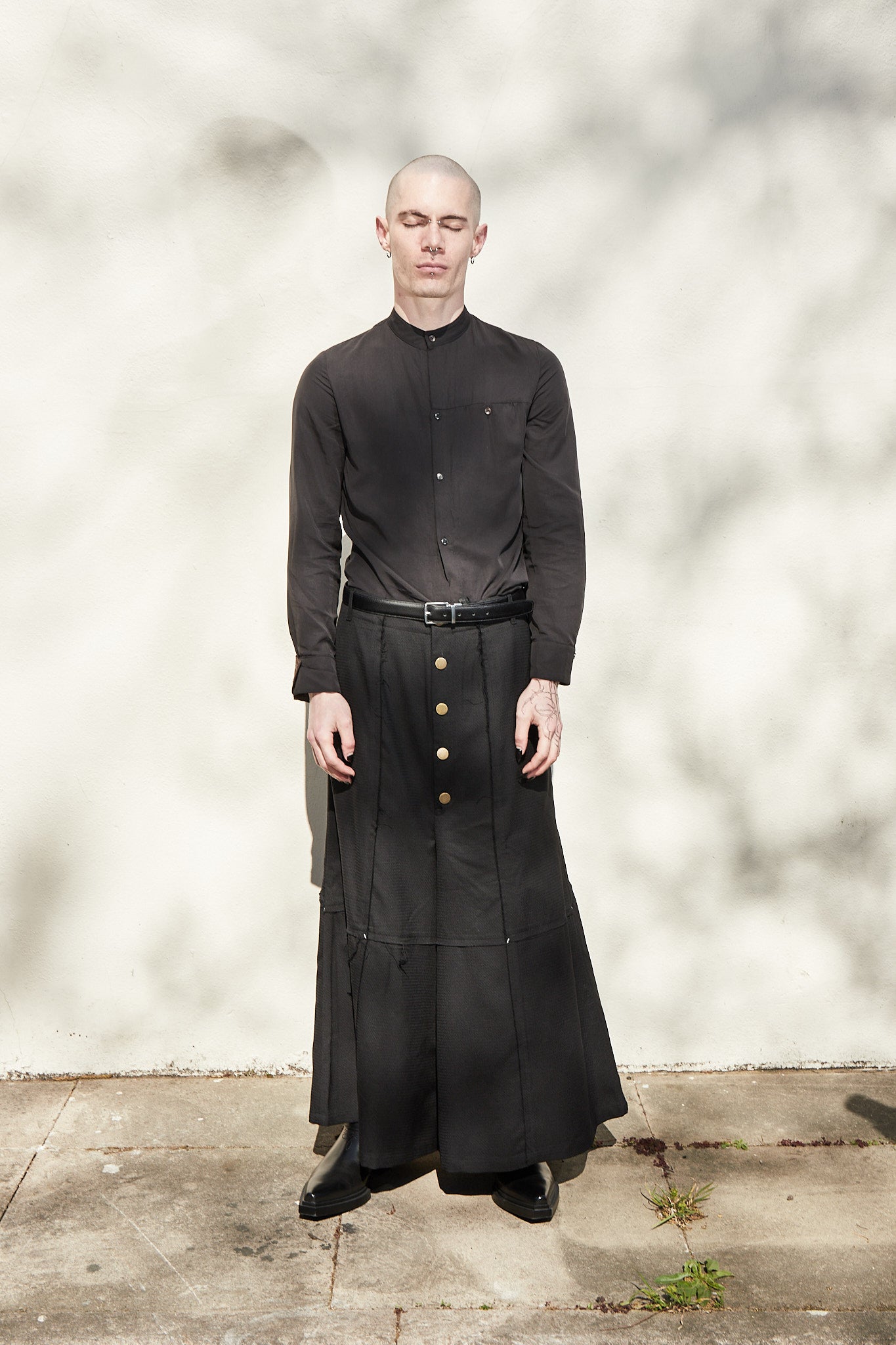 CROSS-SEAMED TROUSERS