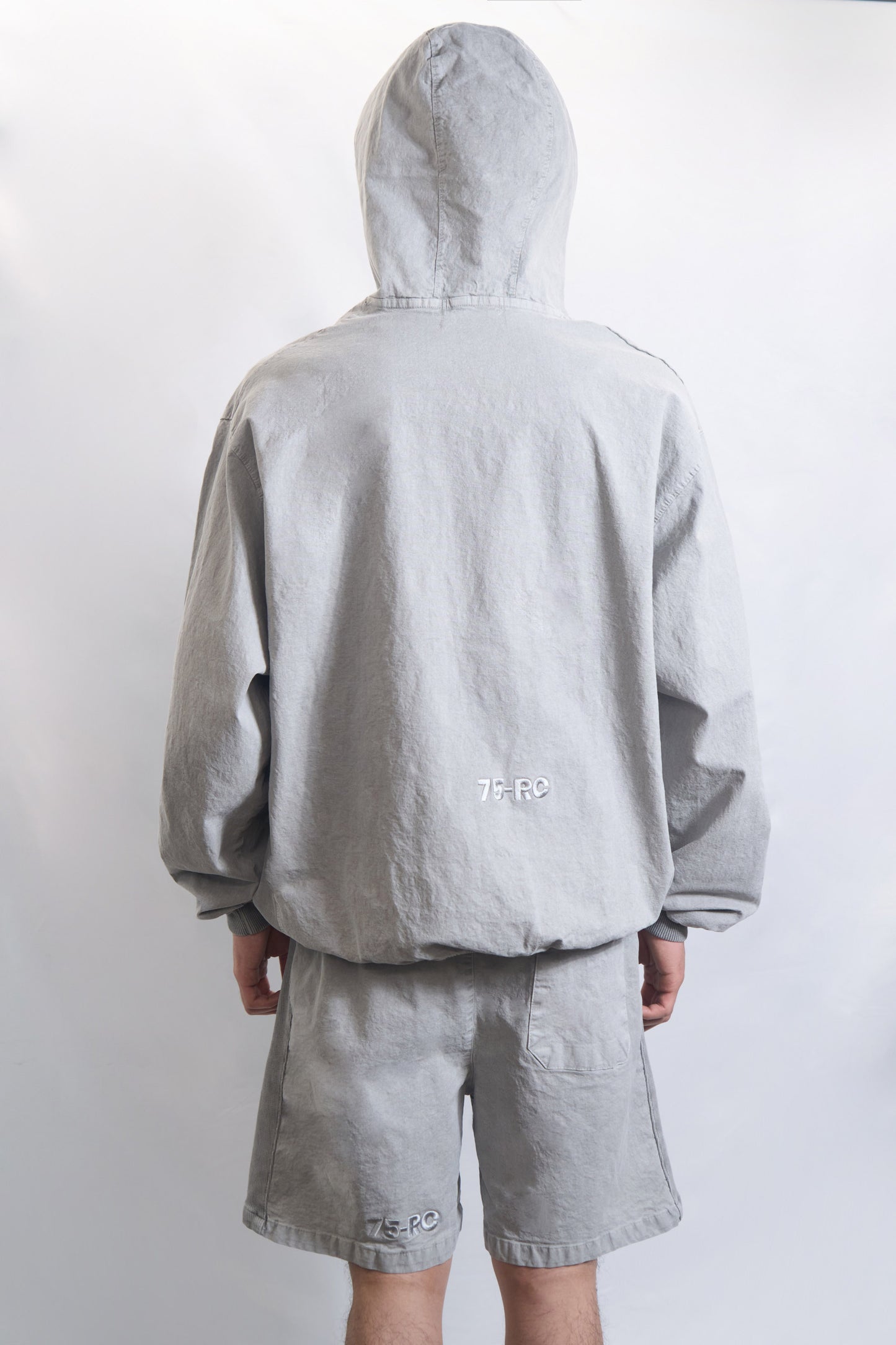 75-RC GARMENT DYED HOODIE WASHED STONE