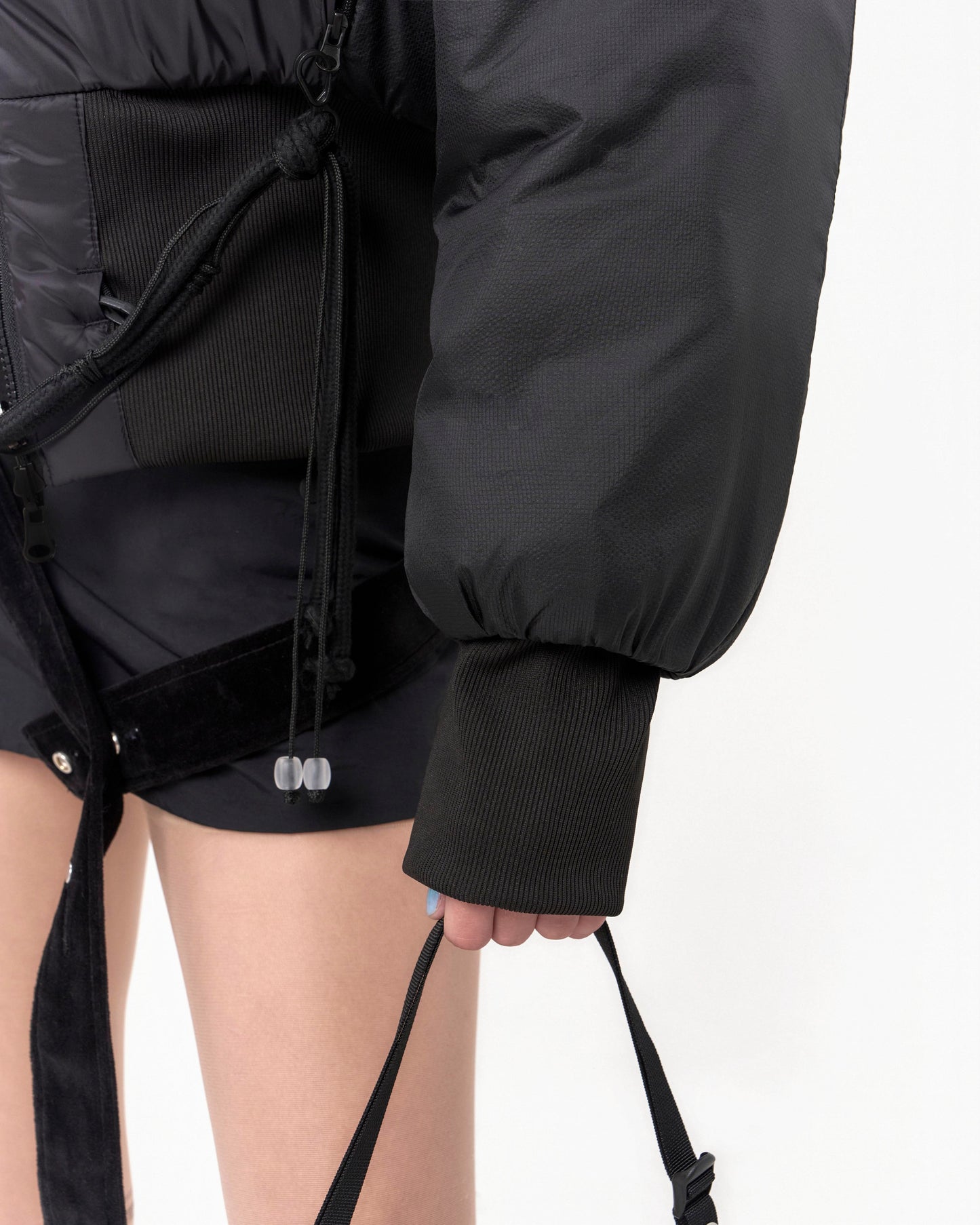 OJOS REVERSIBLE SHORT PADDED JACKET BLACK